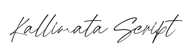 Kallimata Script  Free Fonts Download
