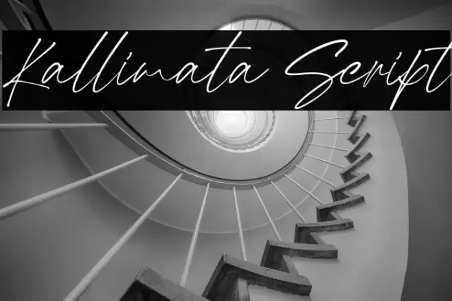 Kallimata Script Font examples