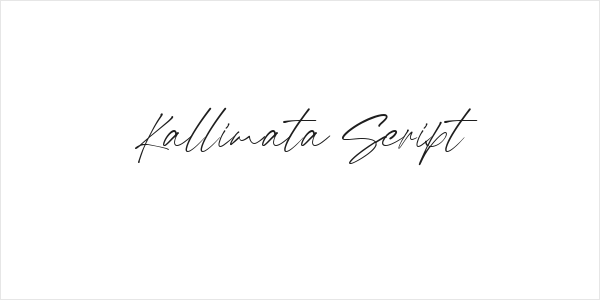 Kallimata Script Logo