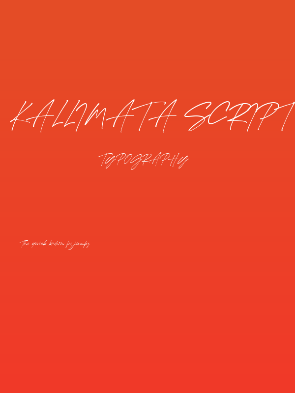 Kallimata Script Poster