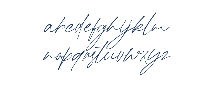 Kallimata Script Lowercase