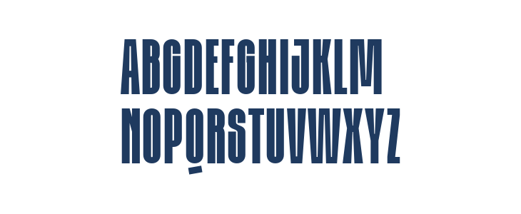Kallina CondensedDEMO Regular Uppercase