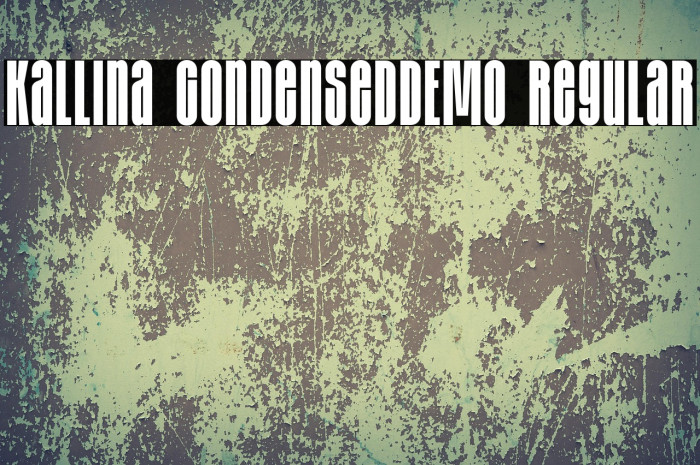 Kallina CondensedDEMO Regular Example 3
