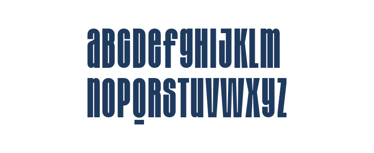 Kallina CondensedDEMO Regular Lowercase