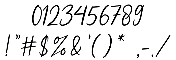 Kallinsha Font OTHER CHARS