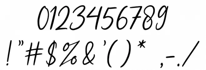 Kallinsha Font OTHER CHARS