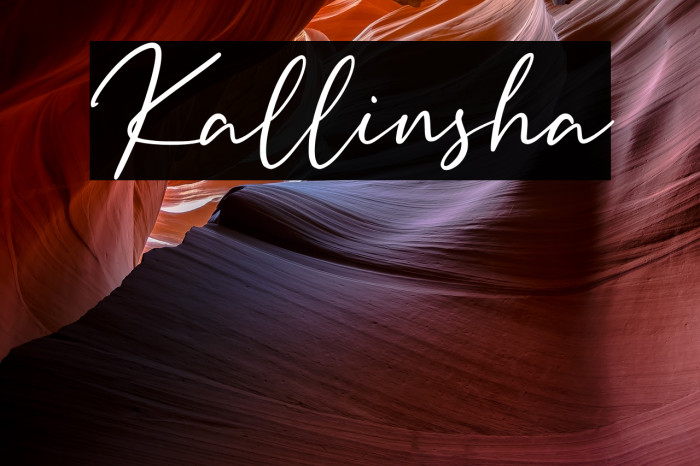 Kallinsha Font examples