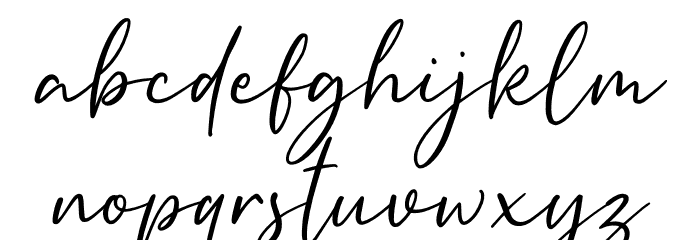 Kallinsha Font LOWERCASE