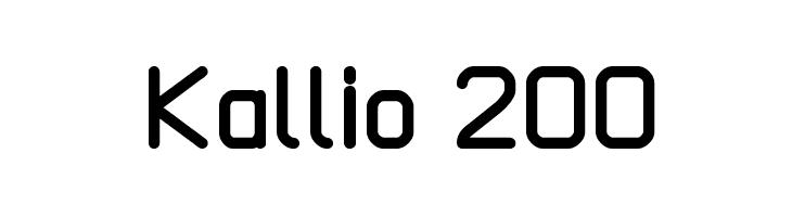 Kallio 200  नि: शुल्क फ़ॉन्ट्स डाउनलोड