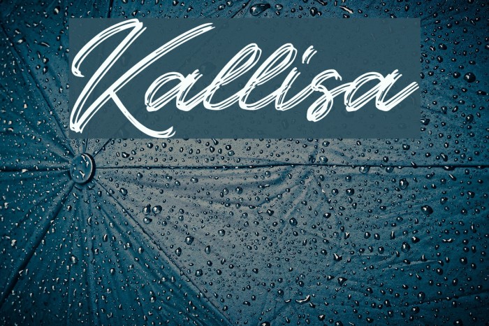 Kallisa Caratteri examples