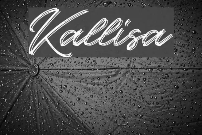 Kallisa Font examples