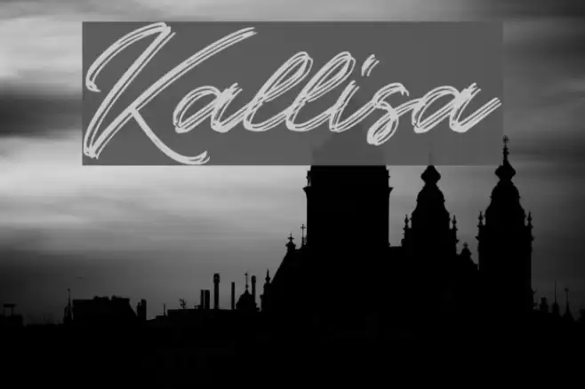 Kallisa Font examples