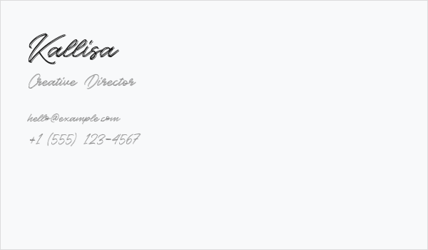 Kallisa Business Card