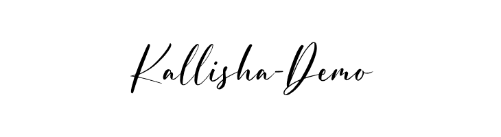 Kallisha - Demo  नि: शुल्क फ़ॉन्ट्स डाउनलोड