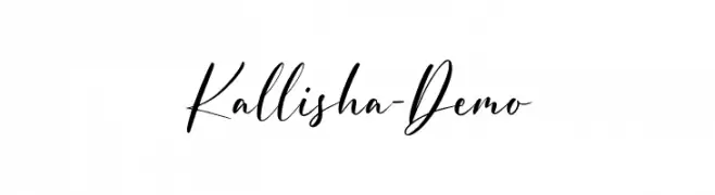 Kallisha - Demo  Frei Schriftart Herunterladen