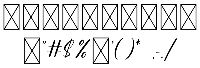 Kallisha - Demo Font OTHER CHARS