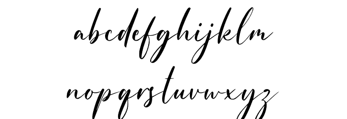 Kallisha - Demo Font LOWERCASE