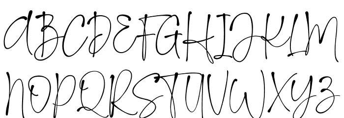 KallissaSignature Font UPPERCASE