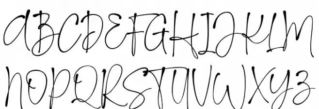 KallissaSignature Caratteri MAIUSCOLE