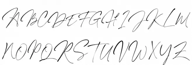 Kallisty - Personal Use Font UPPERCASE