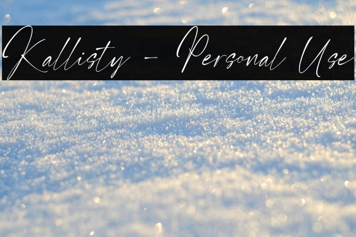 Kallisty - Personal Use Example 2