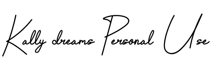 Kally dreams Personal Use  Fuentes Gratis Descargar
