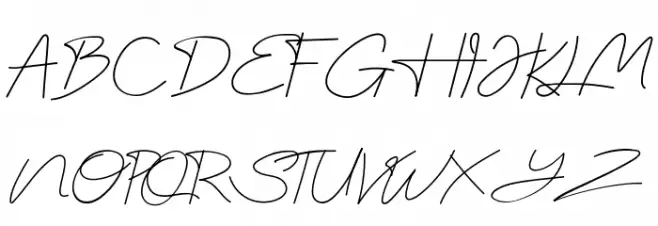 Kally dreams Personal Use Font UPPERCASE