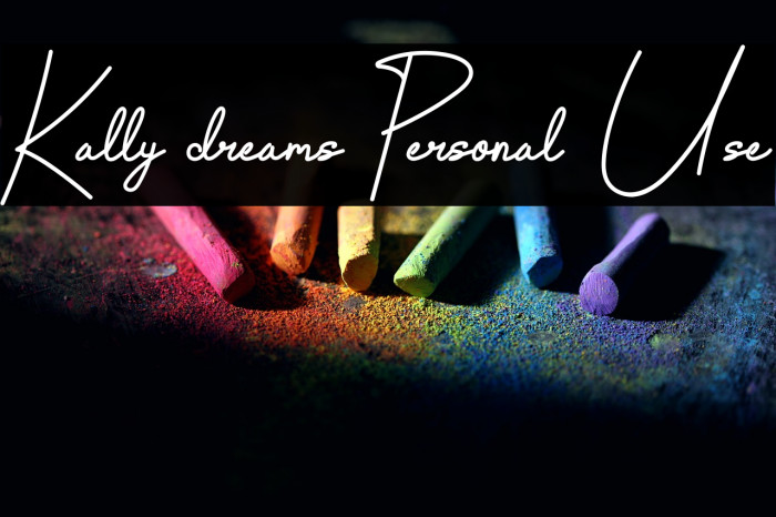 Kally dreams Personal Use Example 2