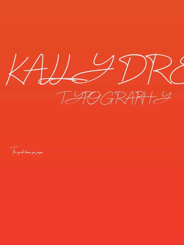 Kally dreams Personal Use Poster