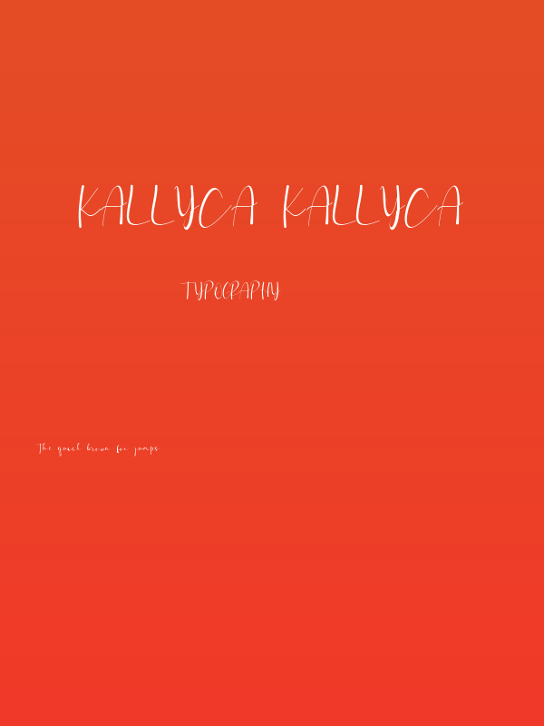 Kallyca Kallyca Poster