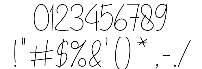 Kallyta Font OTHER CHARS