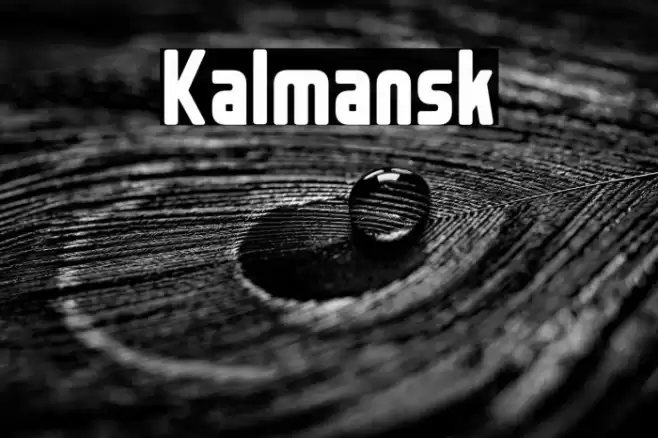 Kalmansk Font examples