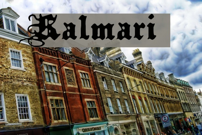 Kalmari Font examples