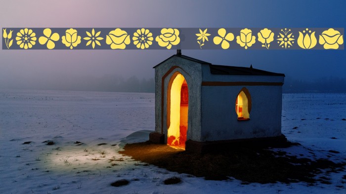 Kalocsai Flowers Font examples