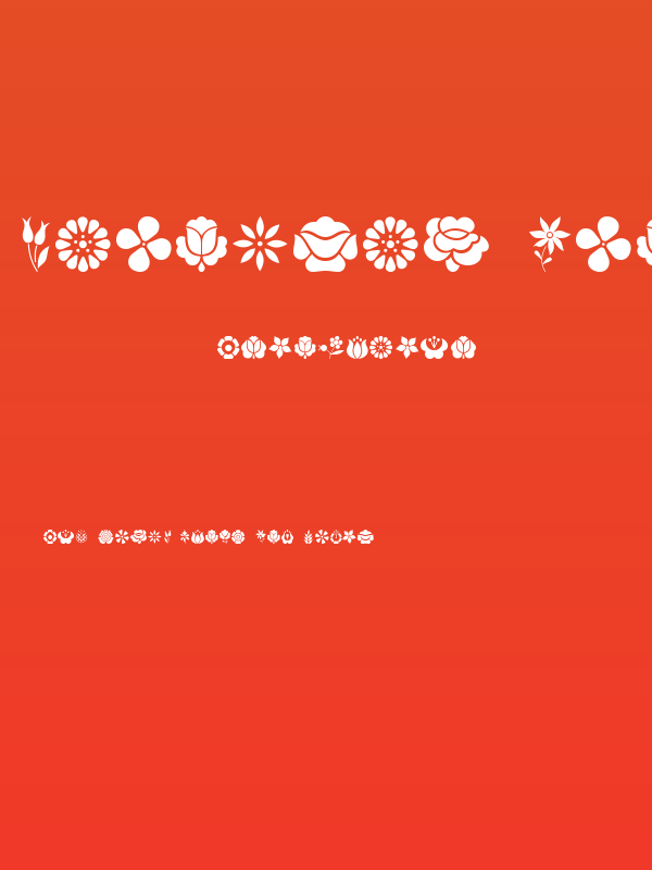 Kalocsai Flowers Poster