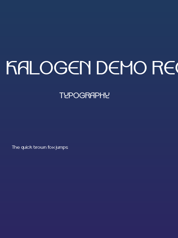 Kalogen DEMO Regular Poster