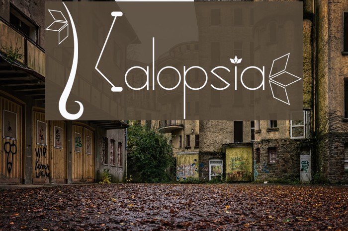 Kalopsia} Font examples