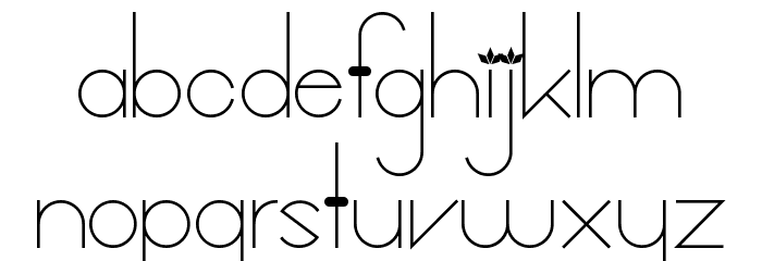 Kalopsia} Font LOWERCASE