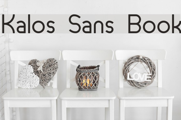 Kalos Sans Book Font examples