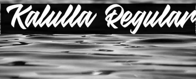 Kalulla Regular Font examples