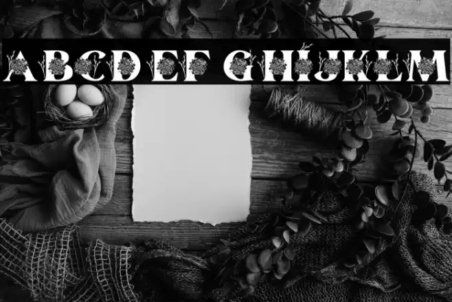 Kalveya Personal Use Caratteri examples