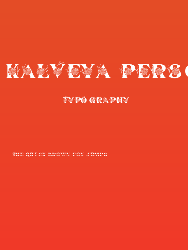 Kalveya Personal Use Poster