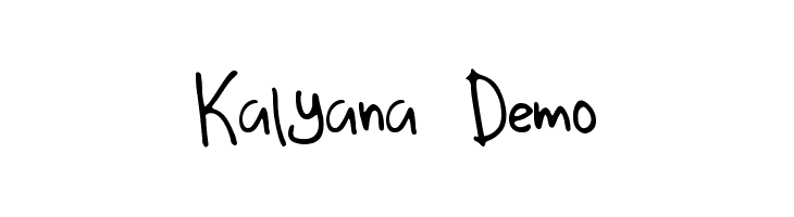 Kalyana Demo  font caratteri gratis
