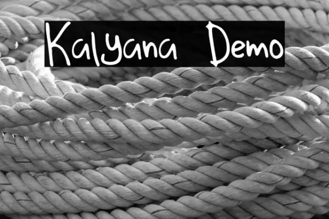 Kalyana Demo Font examples