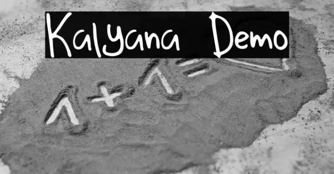 Kalyana Demo Font examples