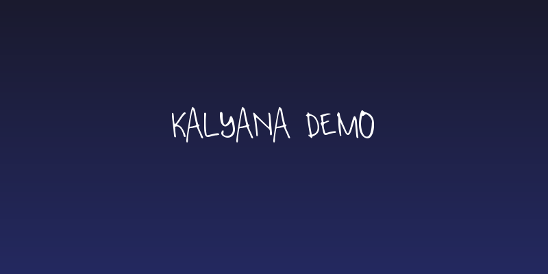 Kalyana Demo Social Header