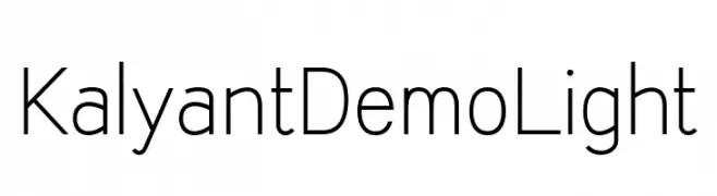 KalyantDemoLight  Скачать бесплатные шрифты