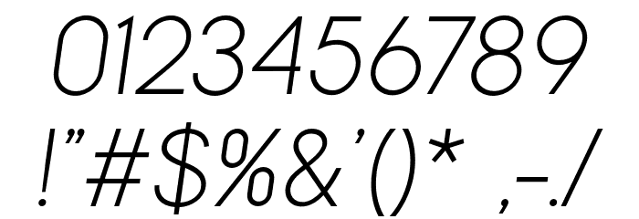 KalyantDemoLightOblique Font OTHER CHARS