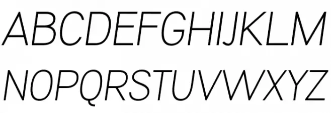 KalyantDemoLightOblique Schriftart Groß