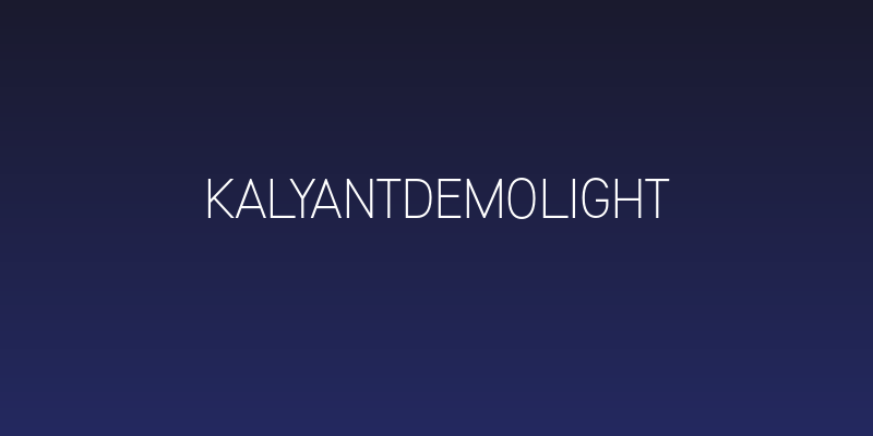 KalyantDemoLight Social Header